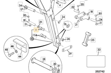 Рукав заднего разъема JCB 3CX 4CX 809/00125