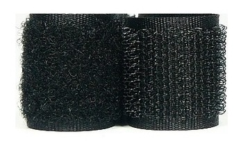 Taśma RZEP 40mm 1mb KOMPLET kolory CZARNY