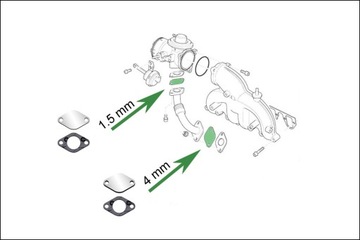 Заглушки EGR 1.9 2.0 TDi VW Bora Golf Passat Polo