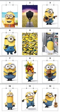 PLAKAT MINIONKI MINIONS 90x60 CM 36 WZORÓW MATOWY