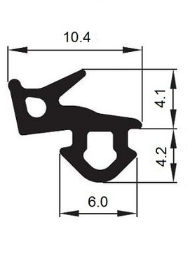 Уплотнитель оконный VEKA S-1126