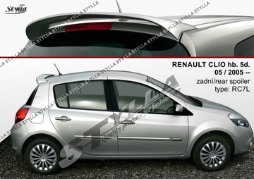 Спойлер спойлер на Renault Clio MK3 3/5dw 2005--