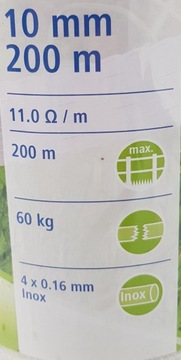 Taśma BASIC 10 mm do pastucha dla koni PASTUCH