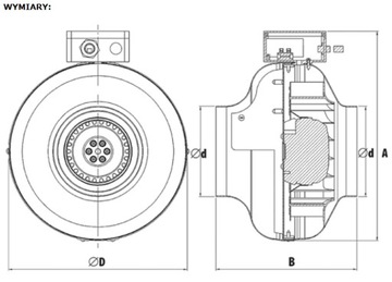 КАНАЛЬНЫЙ ВЕНТИЛЯТОР HARMANN RM 150/450.