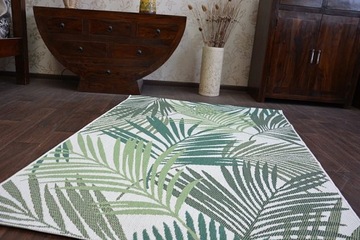 ПЛОСКИЙ ТКАНЫЙ КОВЕР ДЖУТОВЫЙ 120x170 JUNGLE LEAF #B641