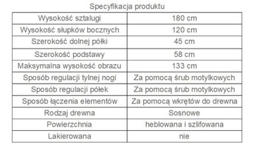 Мольберт деревянный сосновый на трех ножках, 180 см, для ДОСОК.