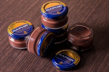 SAPHIR POMMADIER PASTE ОКРАШИВАЮЩИЙ КОРИЧНЕВЫЙ КРЕМ