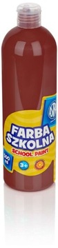 Farba szkolna ASTRA plakatowa 500 ml brązowa