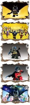 Naklejki na ścianę dla dzieci 3D Lego Batman 70x50