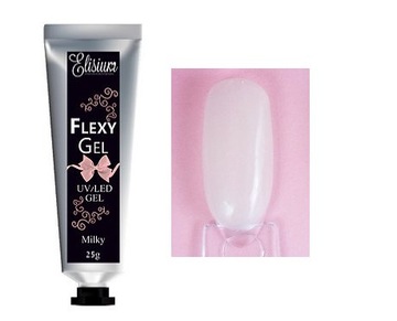 Elisium FlexyGel UV/LED GEL Молочный строительный гель 25 г