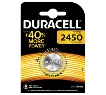 DURACELL 1 Литиевая батарея CR2450 LITHIUM 3V DL2450