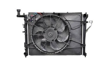 Новий комплект радіаторів вентилятор kia ceed 06- mt фото №1