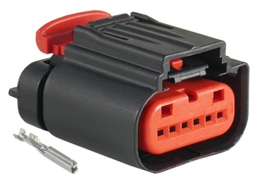 Роз'єм штекер з'єднувач датчик витрати повітря 6 pin ford фото №1