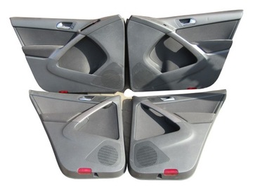 Обивка боковина дверь зад перед kpl vw tiguan i фото №1