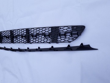 Решітка радіатора бампера mercedes e w211 02-06 środ + планка фото №1