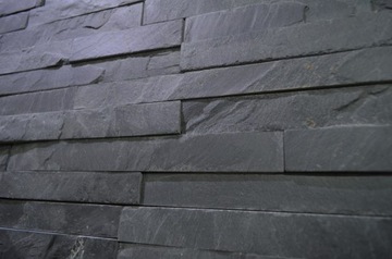 Декоративний камінь декоративний фасад шифер stackstone чорний 10x36, фото
