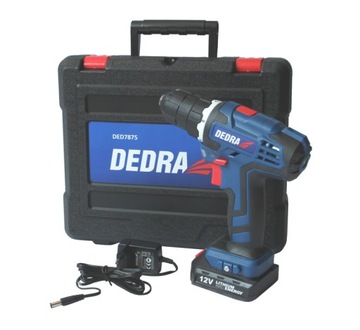 Screwdriver dedra power supply rechargeable 12 v ded7875, фото