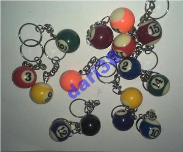 Keychain on the key - motive bili different colors 25mm, фото