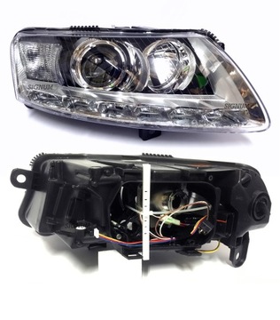 Audi a6 4f c6 08 - 11 xenon led подсветка новая фара фара правая, фото