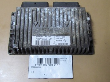 Computer motor renault megane scenic 1.6 16v 7700111209, фото