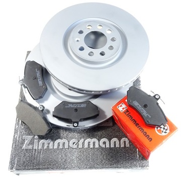 Zimmermann тормозные диски колодки перед audi a3 8p 8v 288mm, фото