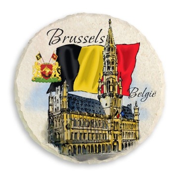 Magnet on refrigerator stone bruksela belgium 376a m, фото