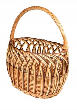 Shopping cart wicker beige, creamy, shades of brown, colorful, фото