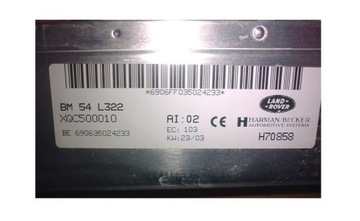 Land rover bm 54 l322 harman becker bm54 аудио, фото