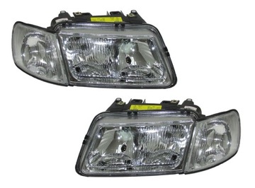 Headlights+ turn signals audi a3 8l h1+ h7 1996-1999 tyc, фото