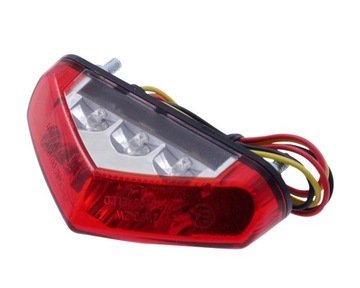 Tail light led backlight position+ stop cross cafe atv ktm motorcycle osw rooms custom, фото