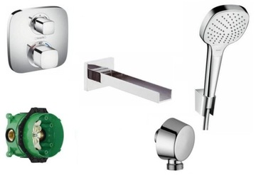 Hansgrohe bathtub set for plaster з cascade, фото