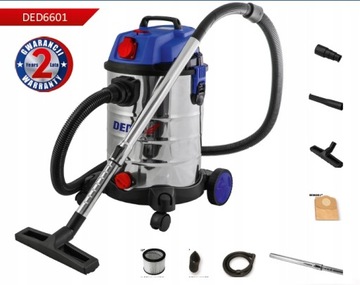 Vacuum cleaner industrial dedra ded6601 1400 в, фото