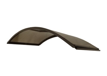 Visor canopy nad door larva aluminum 140x50, фото