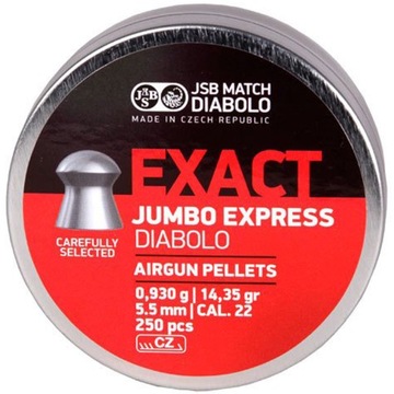 Shotgun shells jsb exact jumbo express 5, 52 mm 5, 5 diab, фото