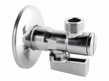 Valve ball angular 1/ 2x3/ 4 to washing machine dishwashers, фото