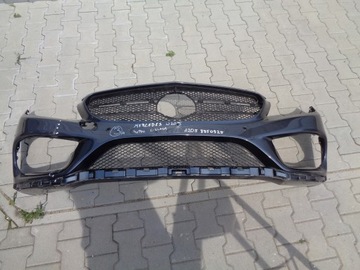 Mercedes w205 c class c - class 14 - 18 amg front bumper a2058850925, фото