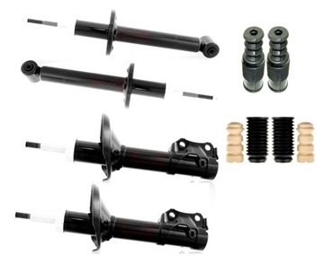 4x shock absorbers rubber (tires) vw polo seat ibiza cordoba##, фото
