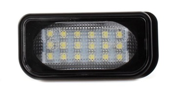 Mercedes w203 4d седан лампочки led подсветка номерного знака, фото