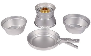 Set of dishes tourism miles - tec з burner spirytusowym aluminum cook - s, фото