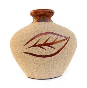 Flowerpot decorative з terracotta decorated sand, фото