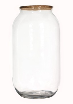 Flowerpot glass sloj balloon left h42+ lid traffic jam, фото