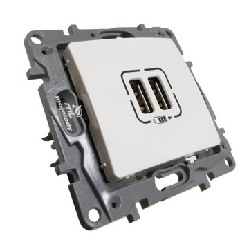 Nest electrical, usb wall legrand white, фото