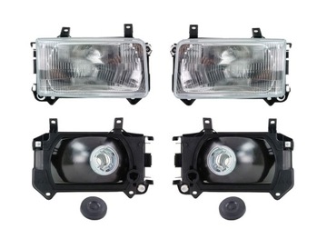 Headlights front vw t4 transporter 90-03 left+ right, фото