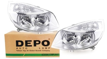 Headlights renault scenic 2 -0 2pcs. depo, фото