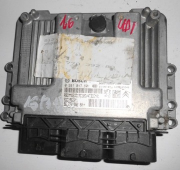 Peugeot 207 1, 6hdi компьютер 0281017601 9677039280, фото