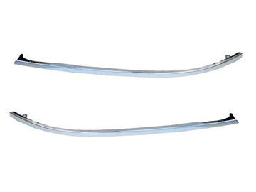 Audi a6 c5 97-01 overlays bumpers chrome under headlights, фото