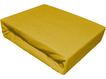 Sheet terry cloth with elastic band 60x120 mustard, фото