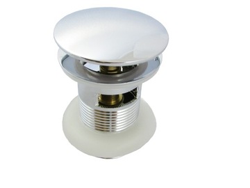 Cork clique klak umywaliki brass mushroom overflow, фото