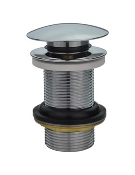 Cork without overflow button - klak round batmix silvery, фото