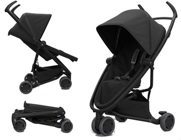 Quinny zapp флекс black черный on black черный візочок ходунки 6m+ трехколесный складной, фото